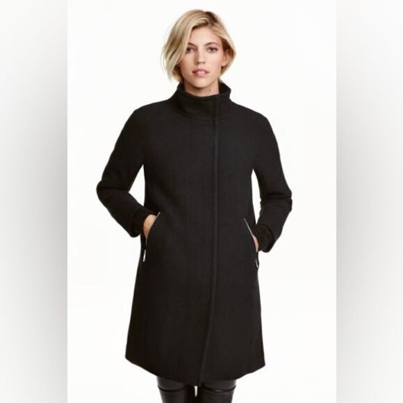 H&M Short Wool Blend Coat - Picture 1 of 5